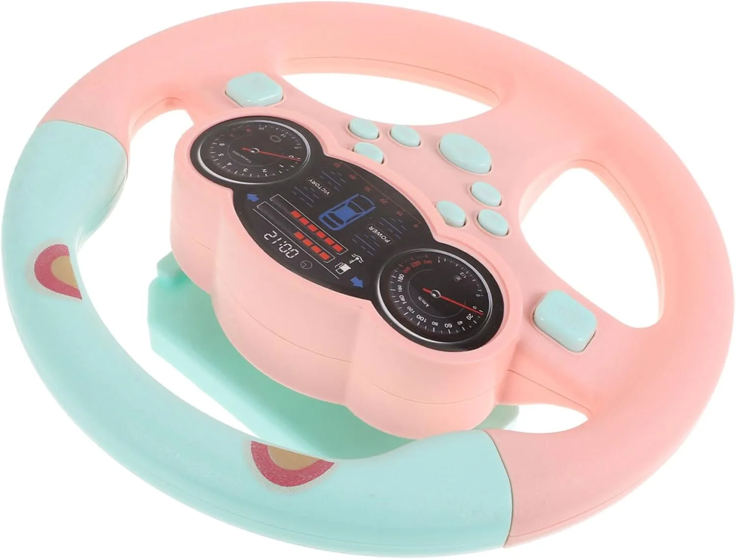 Boys and Girls Car Toy Simulated Driving Wheel for 2-3 Years Old Boys Girls Activity Toy Suede
