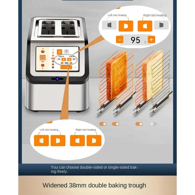BrecoTouch Pro: High-Speed Smart Toaster for Perfectly Toasted Bread Every Time