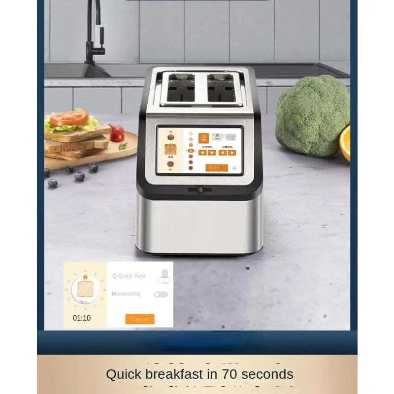 BrecoTouch Pro: High-Speed Smart Toaster for Perfectly Toasted Bread Every Time