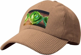 Bright Cabbage Women's Men'sCorduroy Casual Everyday Baseball Capwith Adjustable Straps Vintage Sun Cap for