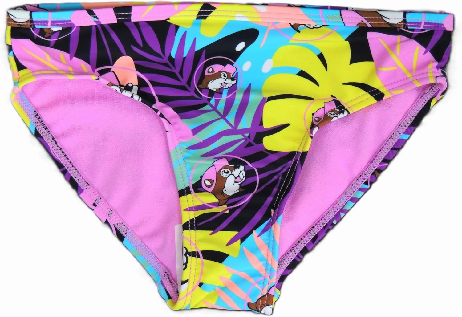 Buc-ee's 2025 Pink Tropical Swim Sets 2 Piece Girls Youth Swimsuit Quick Dry Top Bottom Bikini Pool Beach Vacation Beaver