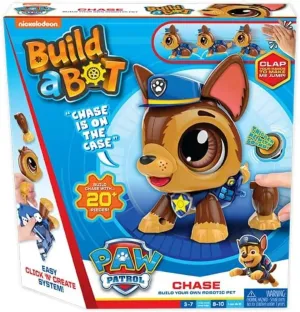 Build-a-Bot: Paw Patrol - Chase | Build Your Own Interactive Paw Patrol Characters | Easy Click 'n' Create System | 20  Piece STEM Robot Kit for Kids | for Ages 3 