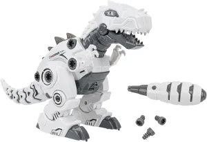 Build Your Own Robot Dinosaur – Walking T-Rex – Cabber and Bolts Included – with Lights and Sounds – Battery Operated – Children 3 Years – Globe Toys – WToy – 41669