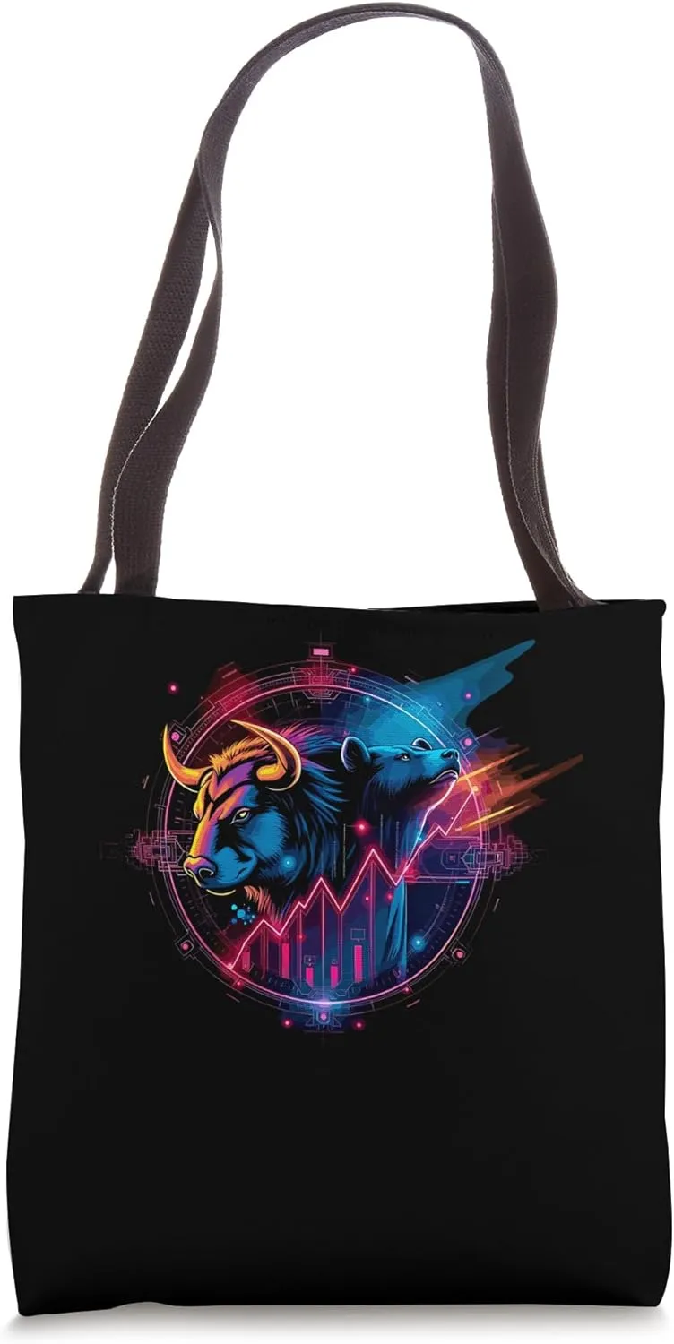 Bull Bear Market Forex Trader Crypto Capitalism Capitalist Tote Bag