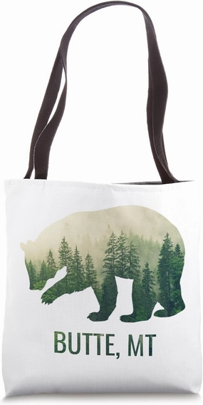 Butte Bear State Of Montana Pacific NW Wildlife Tote Bag