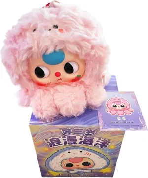 CALEMBOU Plush Doll Blind Box Figure, 5'' Cute Stuffed Animal Blind Plush Mystery Box, Kawaii 1 of 8 Possible Mystery Collectible Soft Charm Plush Keychains Xmas Birthday Gifts (Romantic Ocean Series)