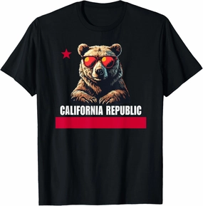 California The Golden State Bear Flag T-Shirt