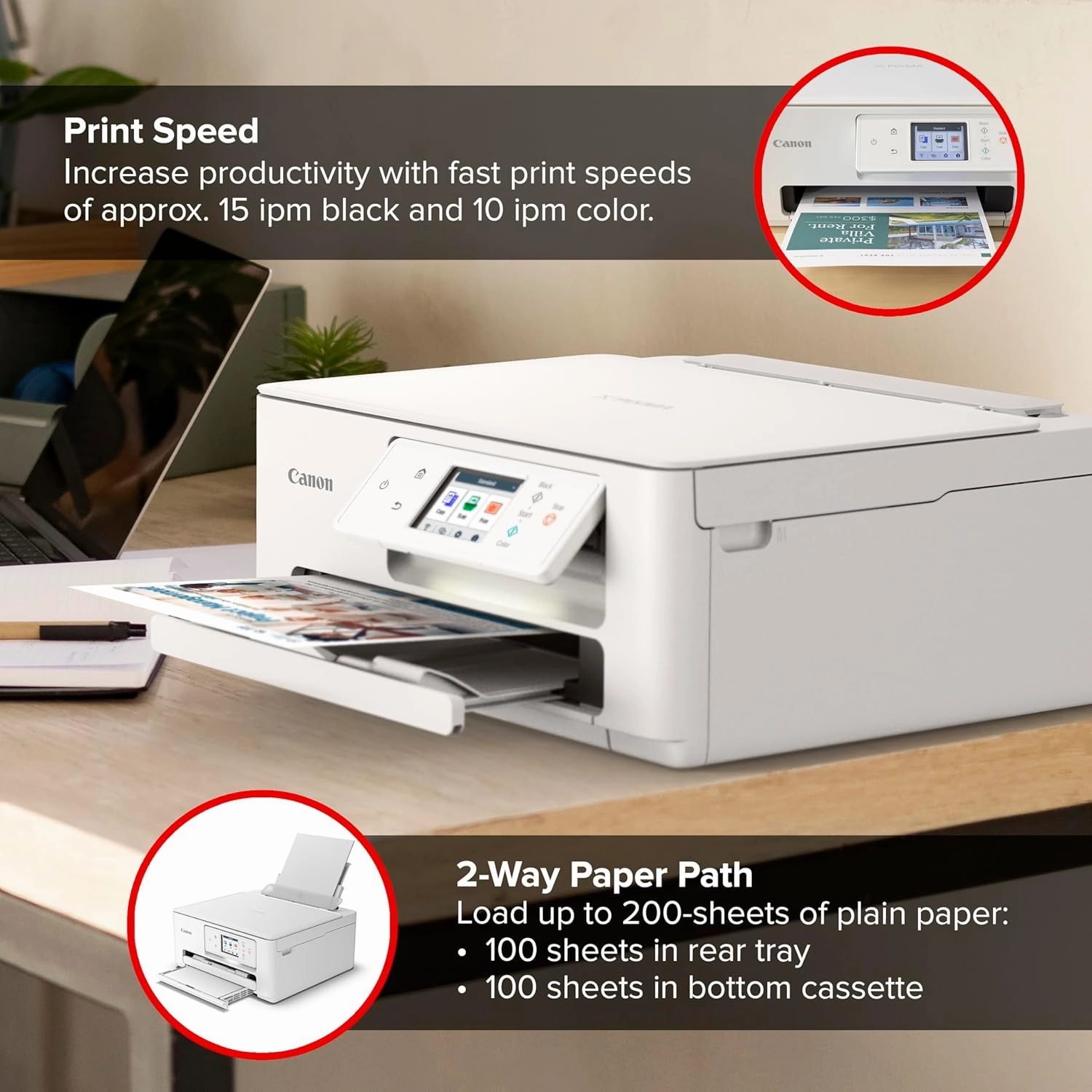 Canon PIXMA TS7720 – Wireless Home All-in-One Printer
