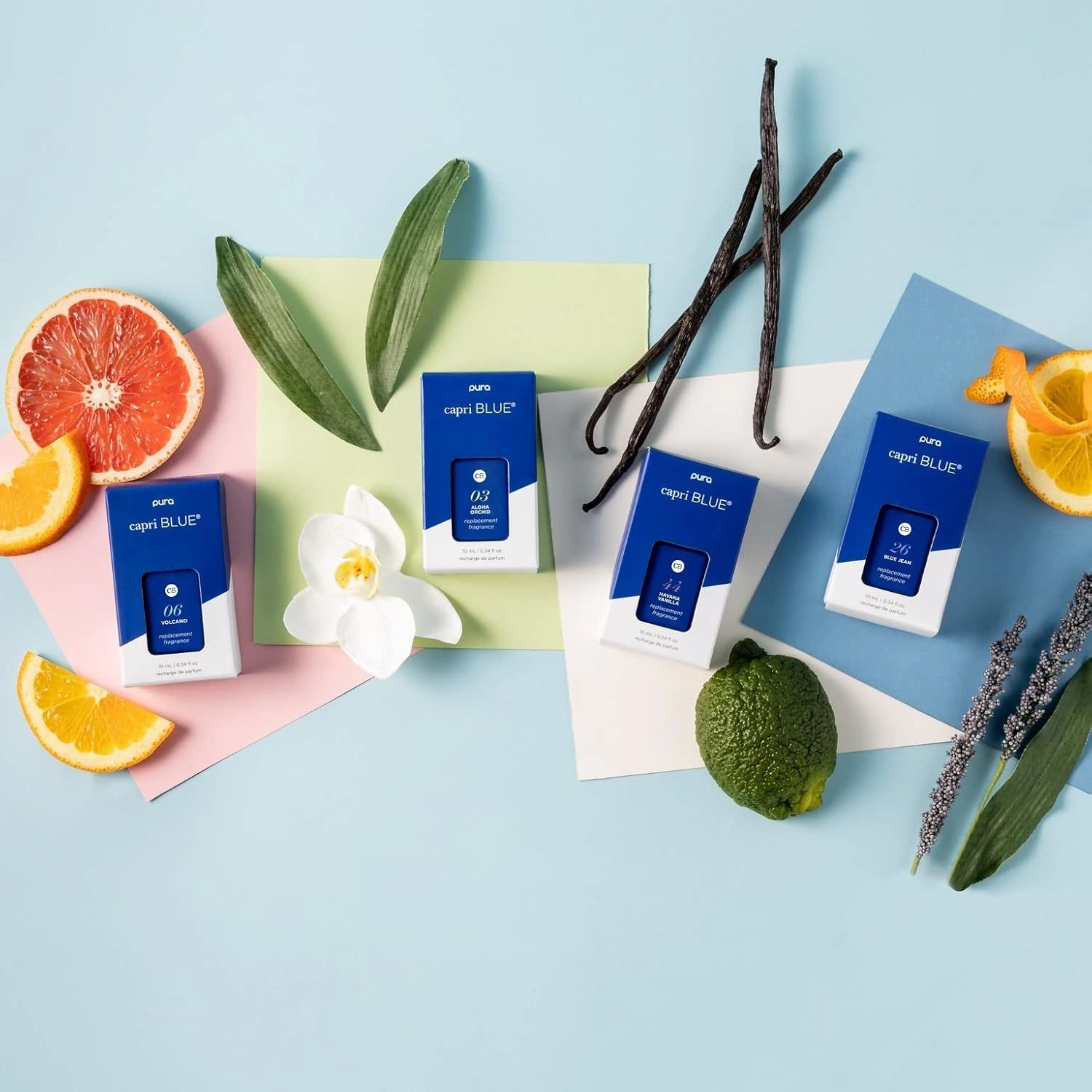 Capri Blue Pura Smart Home Plug-in Diffuser Refills – Volcano with a Tropical, Citrus Scent – Long-Lasting Aromatherapy Diffuser Refills (Pack of 2)