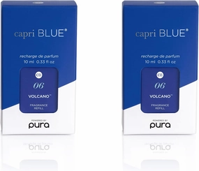 Capri Blue Pura Smart Home Plug-in Diffuser Refills – Volcano with a Tropical, Citrus Scent – Long-Lasting Aromatherapy Diffuser Refills (Pack of 2)