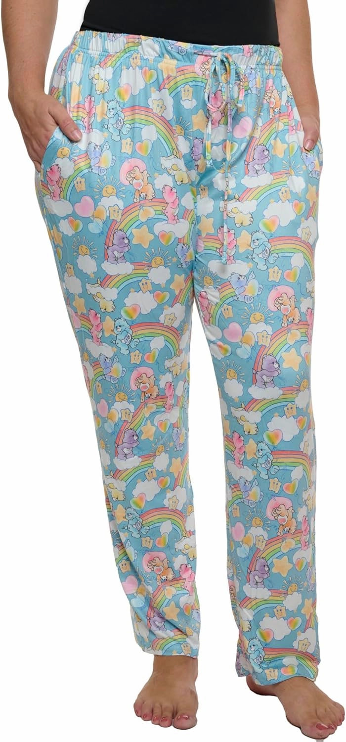 Care Bears Womens Lounge Pants Pajama Bottoms All Over Print