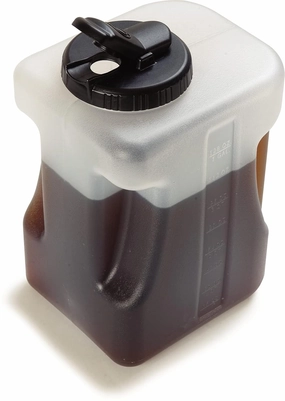 Carlisle FoodService Products Container Plastic Jug, Pitcher with Color Coded Toggle Lid for Catering, Buffets, Restaurants, Polypropylene (Pp), 1 Gallon, Black