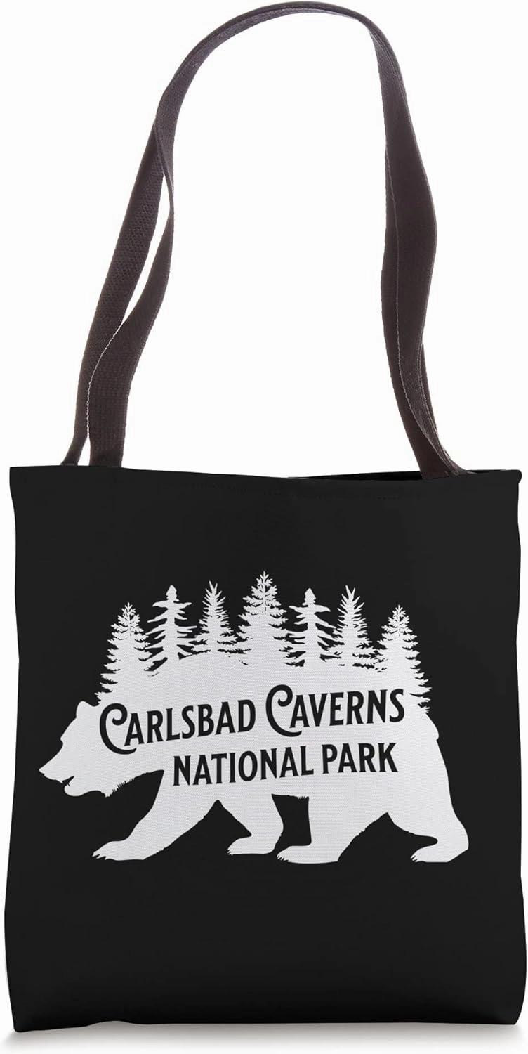 Carlsbad Caverns New Mexico Nature Bear Hiking Outdoors Tote Bag