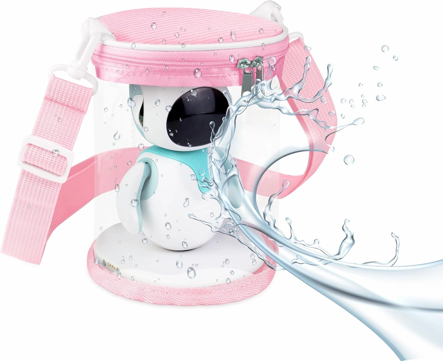 Carrying Bag compatible with Eilik Robot Pets, Display Case compatible with Eilik Interactive Companion Toys, Pink, Bag Only