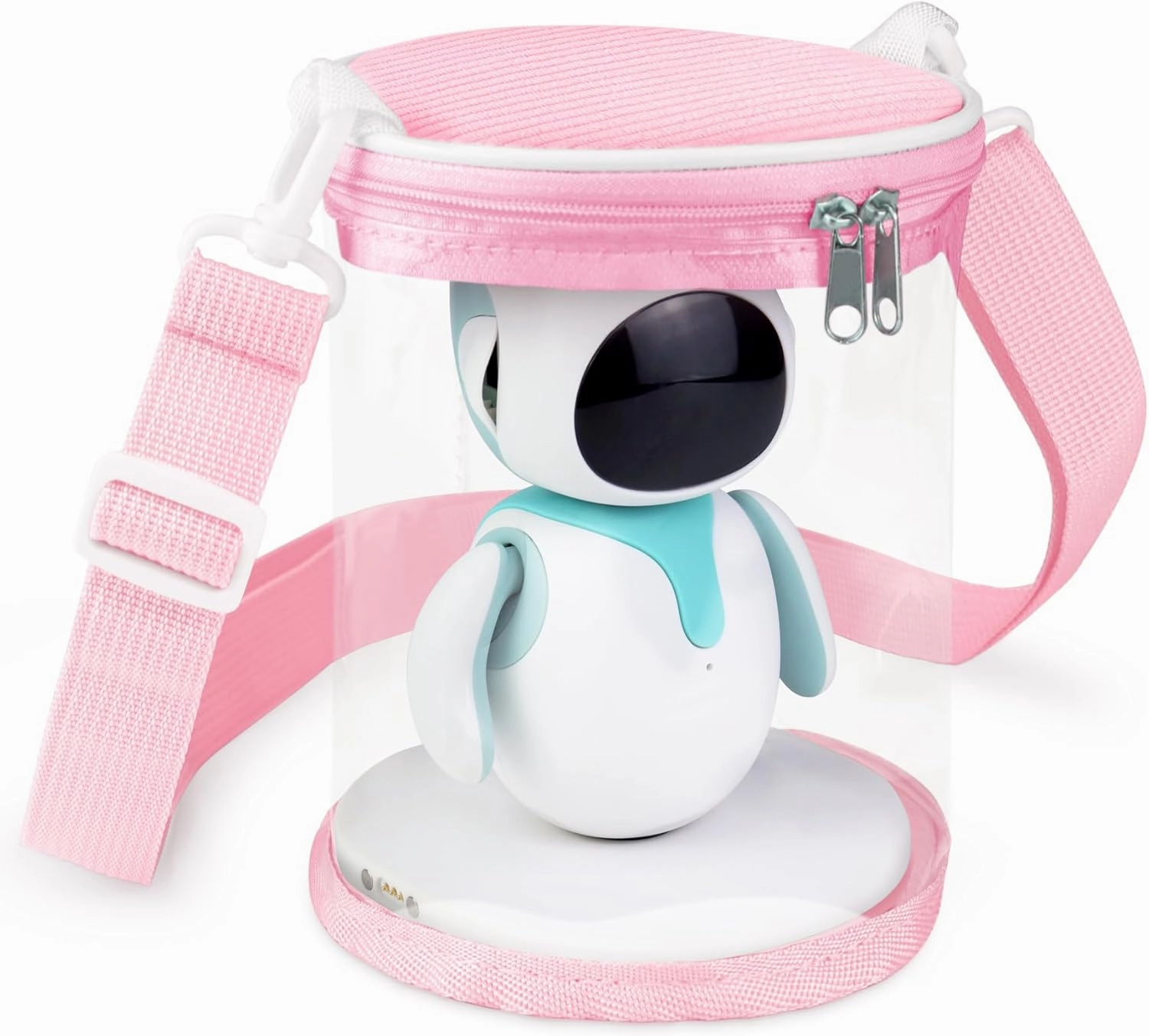 Carrying Bag compatible with Eilik Robot Pets, Display Case compatible with Eilik Interactive Companion Toys, Pink, Bag Only