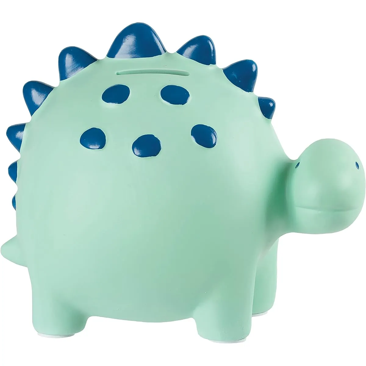 Carter's BB1-23289B Dinosaur Ceramic Piggy Bank for Kids - 8" W x 7.5" H