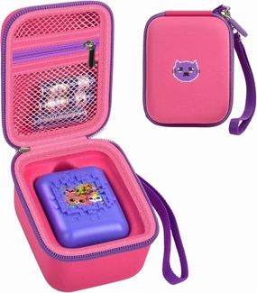 Case for Bitzee Interactive Toy Digital Pet and Case, Hard Carrying Holder for Virtual Electronic Pets React to Touch, Protective Container for AA Batteries and Other Accessories (Box Only)-Pink