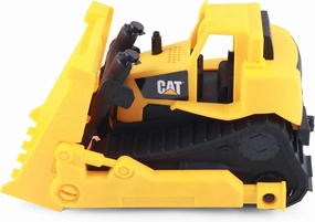 CAT Bulldozer Construction Toy | 15" | Ages 3  | Sturdy Plastic | No Batteries Required | CAT Construction Tough Rigs Series, Yellow