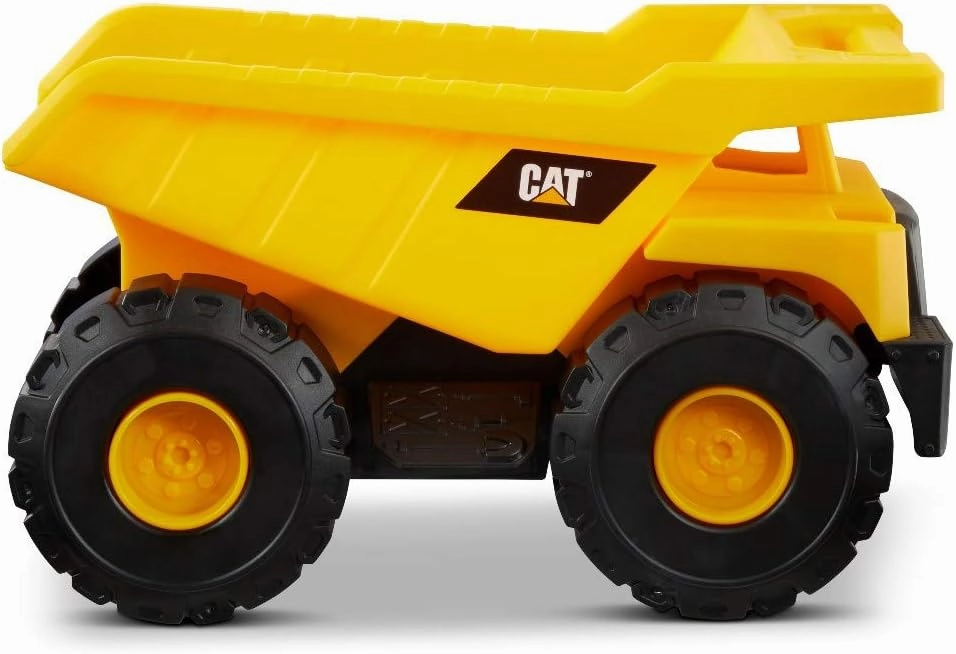 CAT Construction Toys, 15" Dump Truck Toy, Ages 2 , Sturdy Plastic, No Batteries Required, CAT Construction Tough Rigs Series