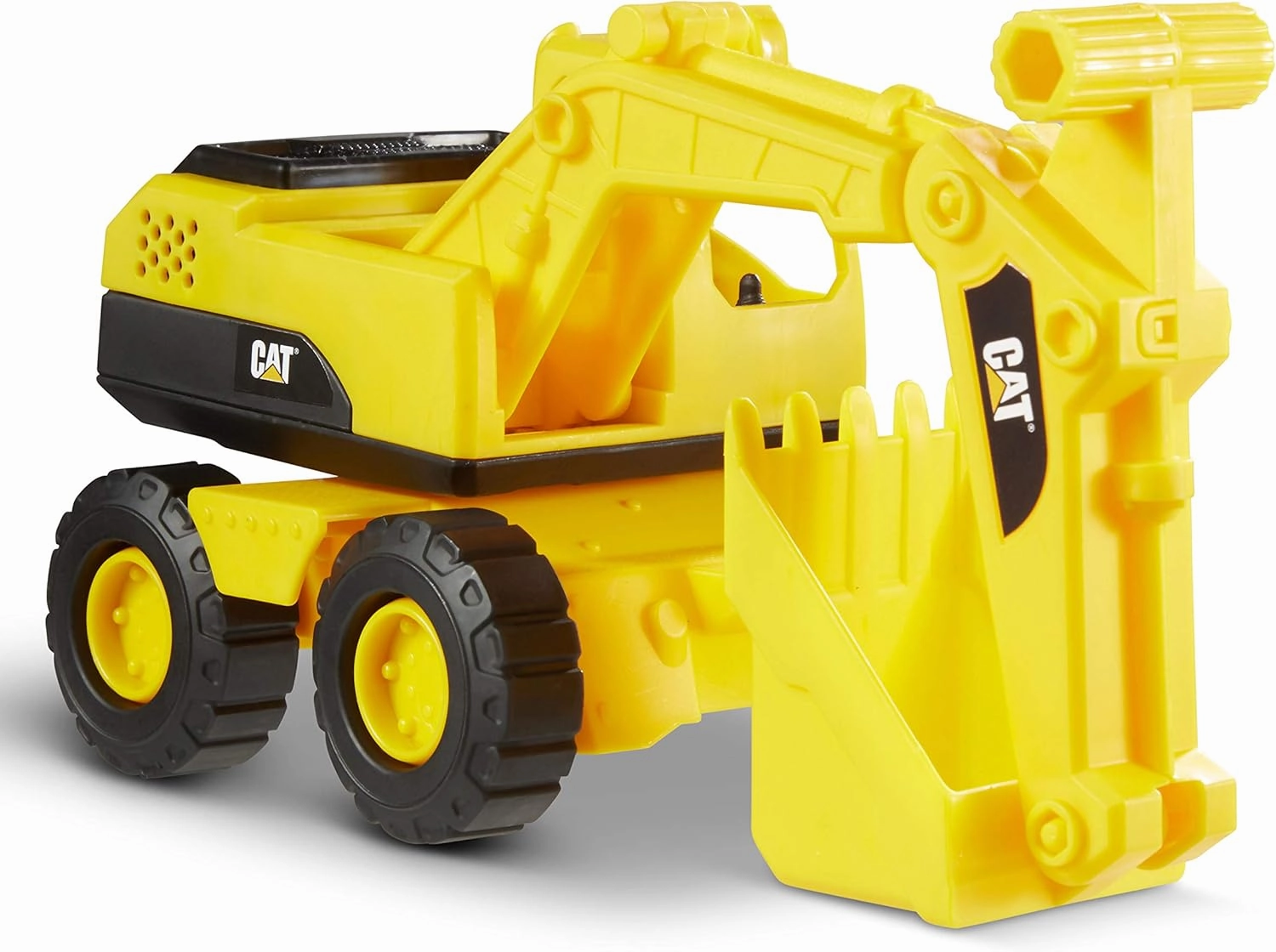CAT Construction Toys Construction Tough Rigs 15" Dump Truck & Excavator Set Toys 2 Pack Ages 3  | Kid Powered Caterpillar Vehicle Set | Indoor or Ourdor Play | No Batteries Required