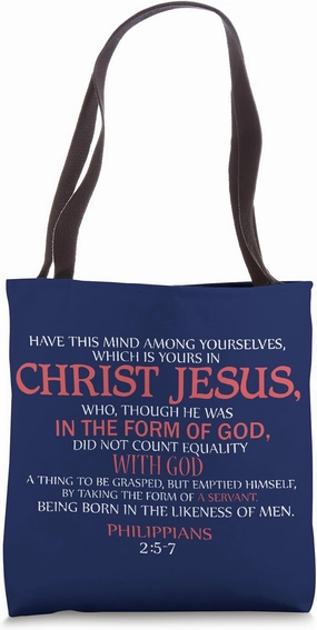 Christ Jesus Suffering Servant Philippians 2 5-7 Isaiah 53 Tote Bag