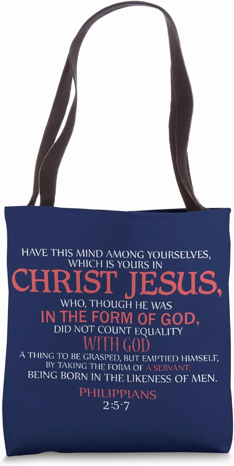 Christ Jesus Suffering Servant Philippians 2 5-7 Isaiah 53 Tote Bag