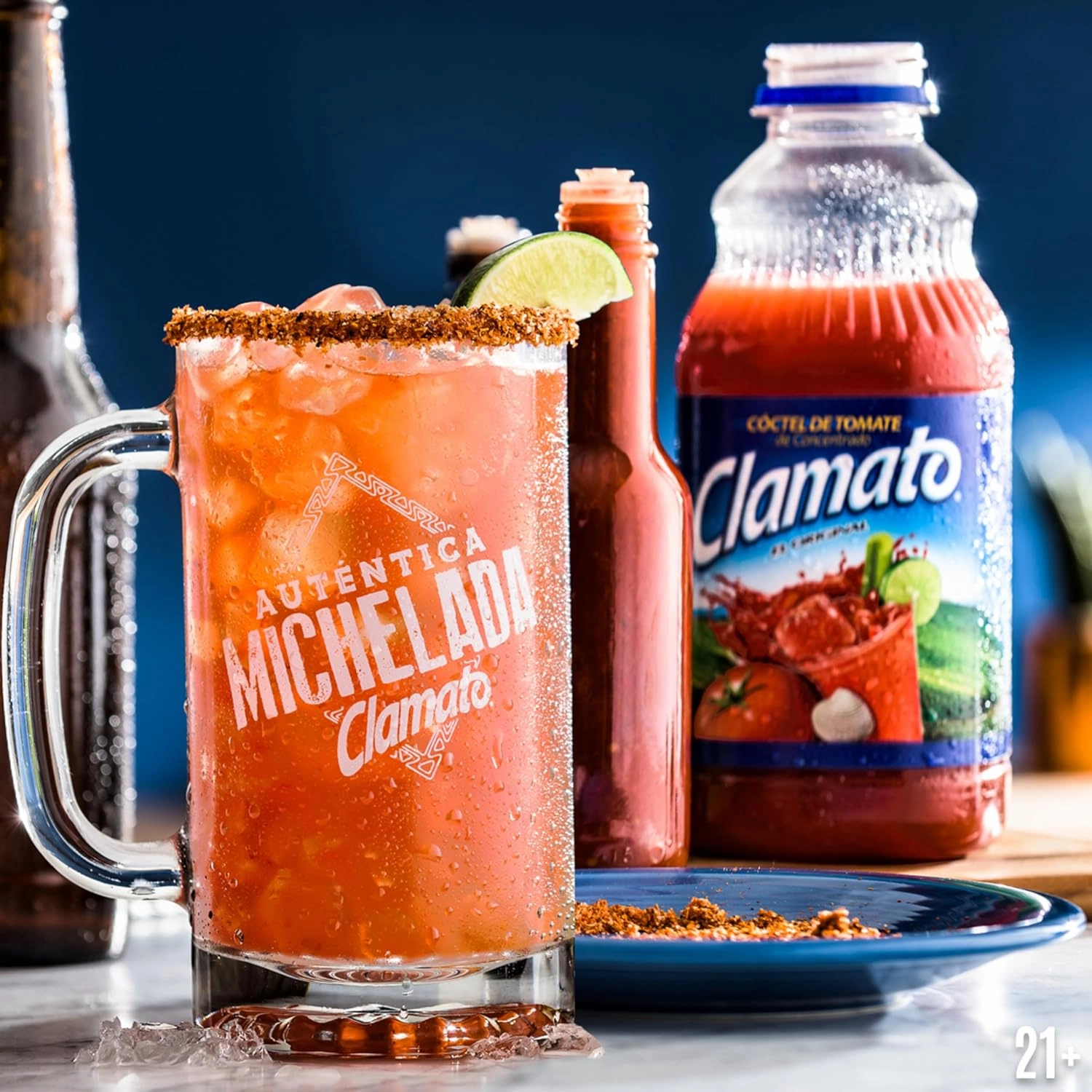 Clamato Original Tomato Cocktail, 32 fl oz bottle (Pack of 12), Flavored With Tomato Juice & Spices, Perfect Mixer for the Authentic Michelada, Bloody Mary Drinks, and Seafood Cocktail