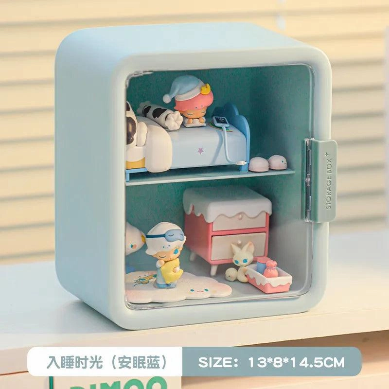 Clear Acrylic Display Case for Anime & Action Figures – Lockable Blind Box Toy Organizer