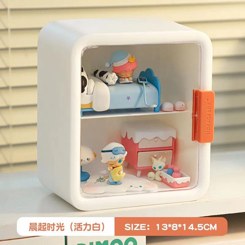 Clear Acrylic Display Case for Anime & Action Figures – Lockable Blind Box Toy Organizer