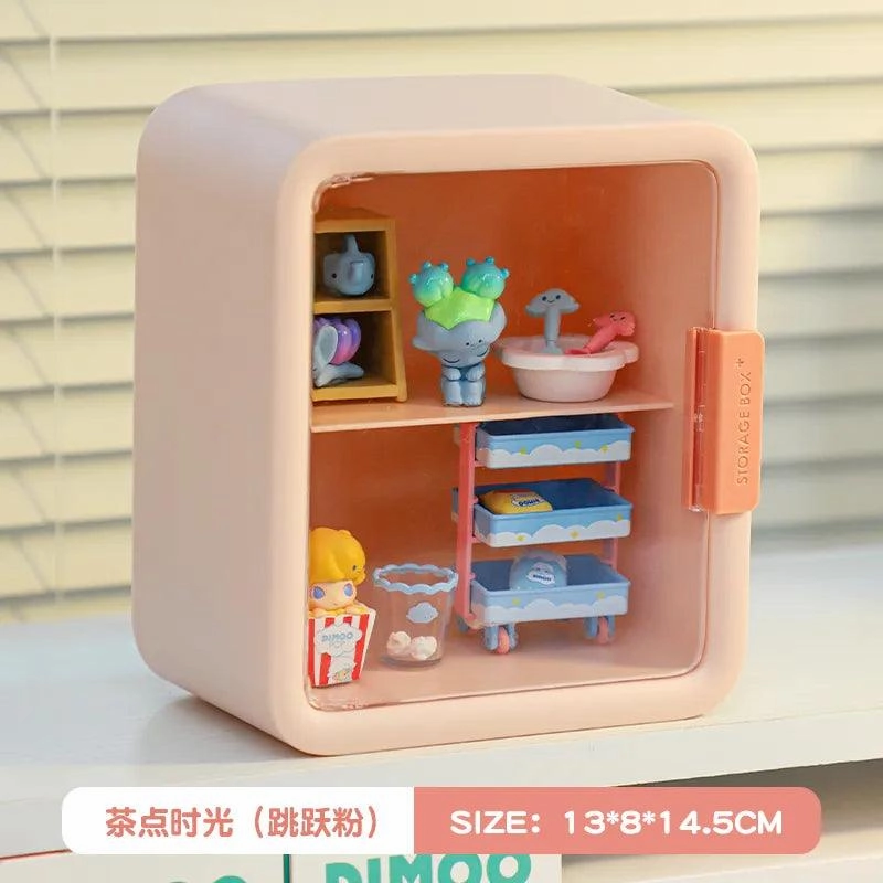 Clear Acrylic Display Case for Anime & Action Figures – Lockable Blind Box Toy Organizer