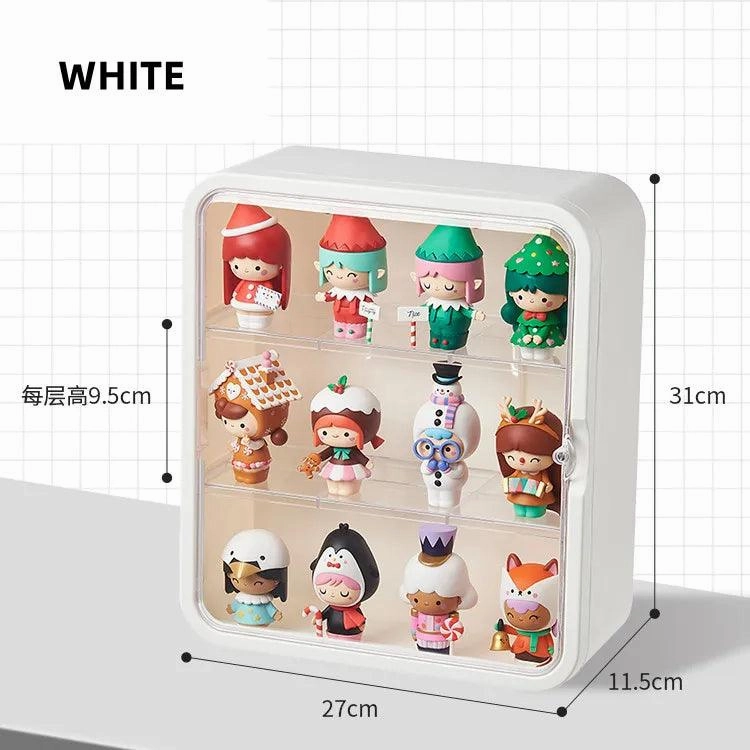 Clear Acrylic Display Case for Anime & Action Figures – Lockable Blind Box Toy Organizer