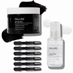 Color Pigment Refresher Mask Shine Kit, Semi Permanent Hair Color Depositing Conditioner, 8.5 Oz Jet Black