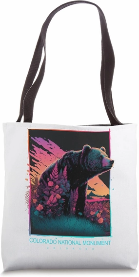 Colorado National Monument Colorado Mountain Bear Tote Bag