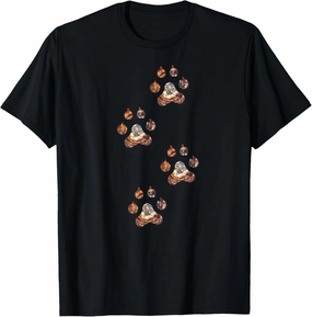 Cool rustic wild animal paw tracks bear mountain lion wolf T-Shirt
