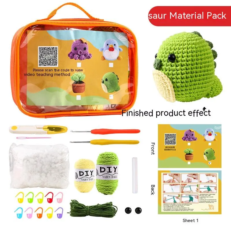 Crochet Material Package DIY Tool Set Toy