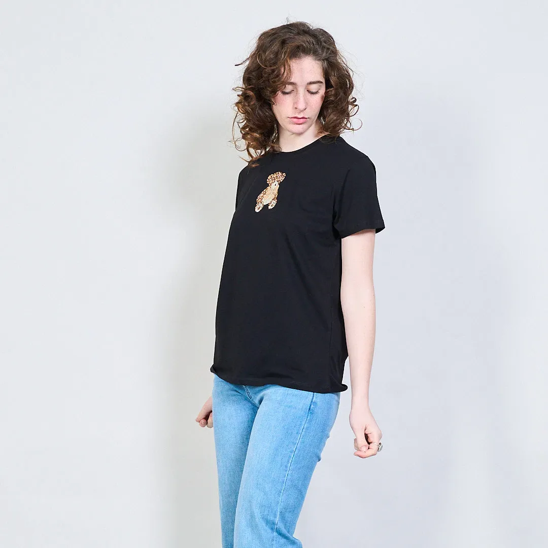 Cute teddy graphic t-shirt wholesale