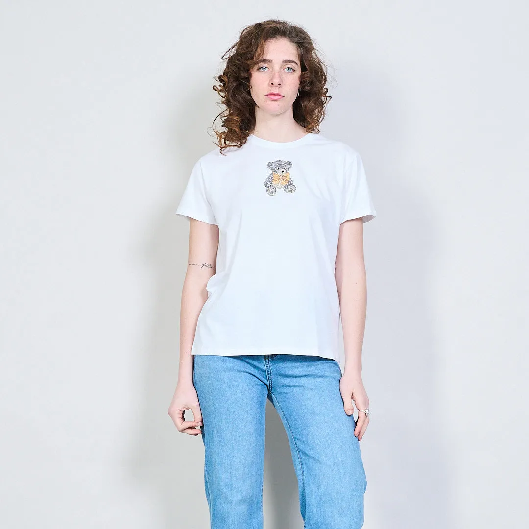 Cute teddy graphic t-shirt wholesale