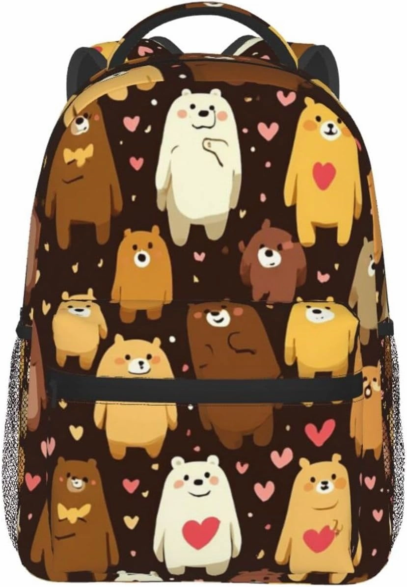 Cute Bear Stylish Backpack For Trekking Unisex Gift