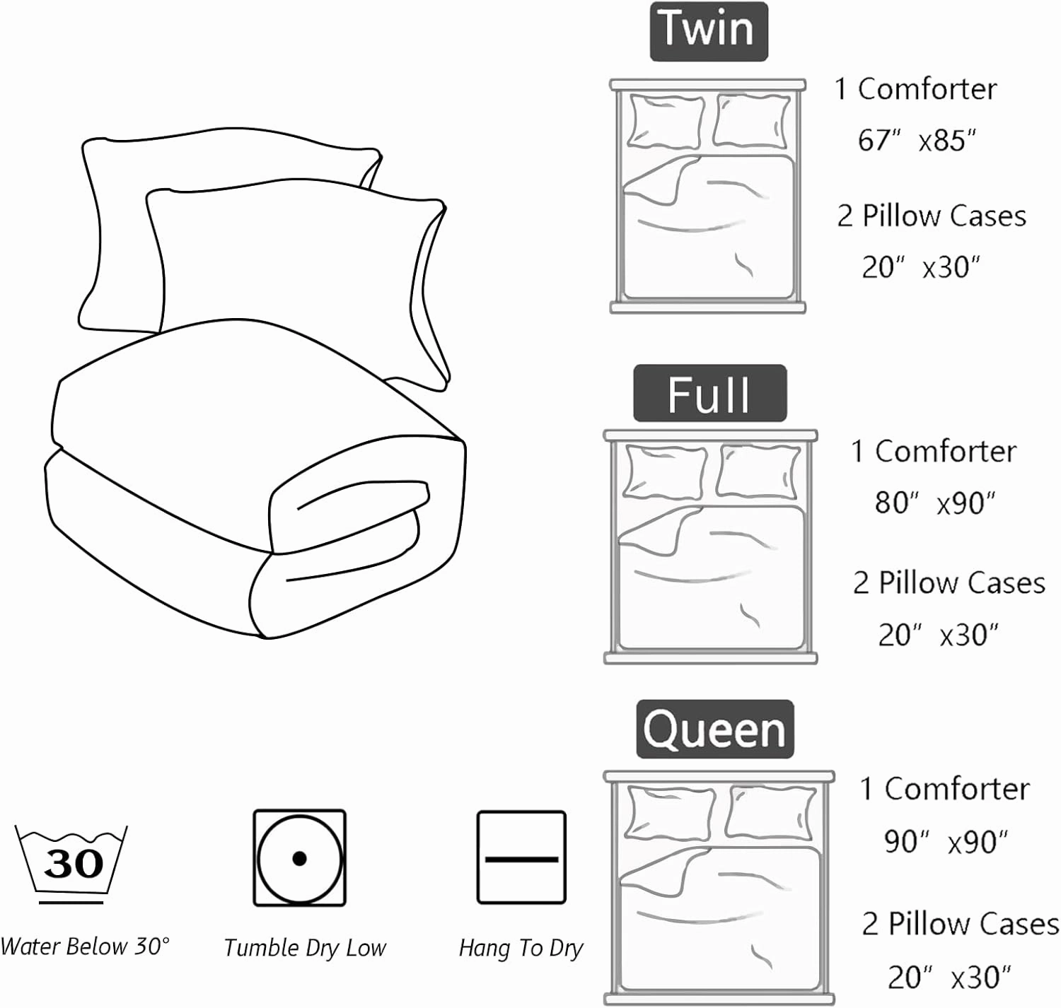 Cute Gnome Comforter Set, Christmas Gnomes Comforter Set,Christmas Dwarf Red Blue Theme Down Comforter for Kids Boys Girls Teens Room Decor Queen Bed in a Bag for Teens with 2 Pillowcases