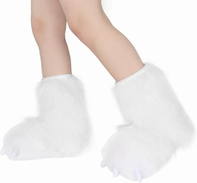 Cute Plush Animal Bear Fursuit Feet Paw Slippers Claw House Shoes Funny Costume Accessories