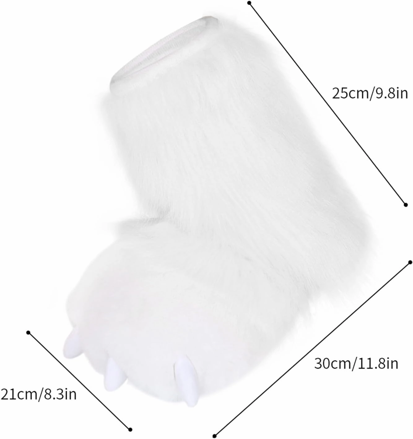 Cute Plush Animal Bear Fursuit Feet Paw Slippers Claw House Shoes Funny Costume Accessories
