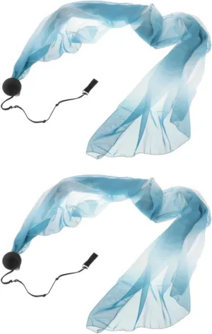 Dance Silk Streamer Poi Throw Ball Set Ribbon for Halloween