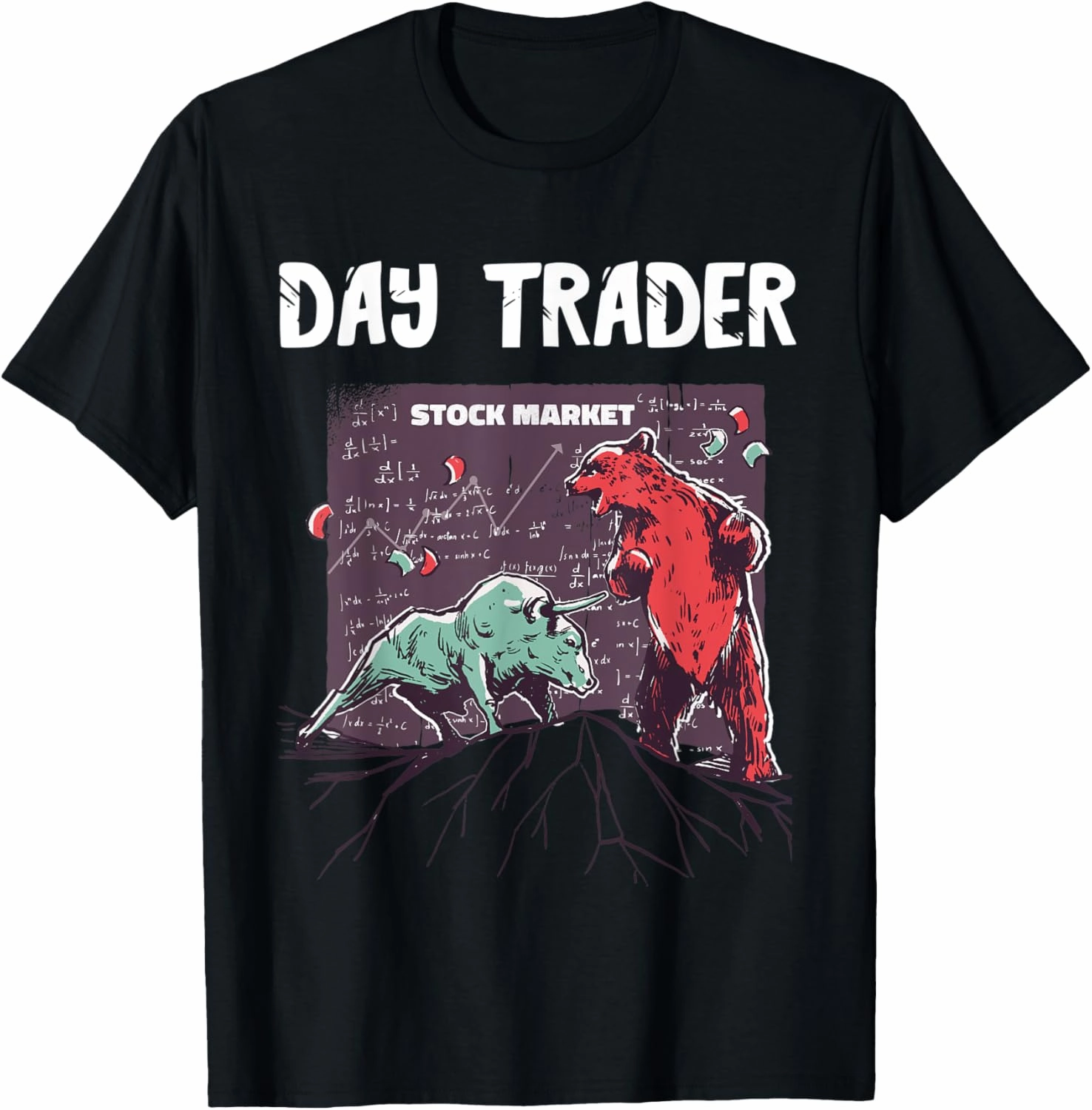 Day Trader Bull Broker Stock Market Day Trading Lover T-Shirt