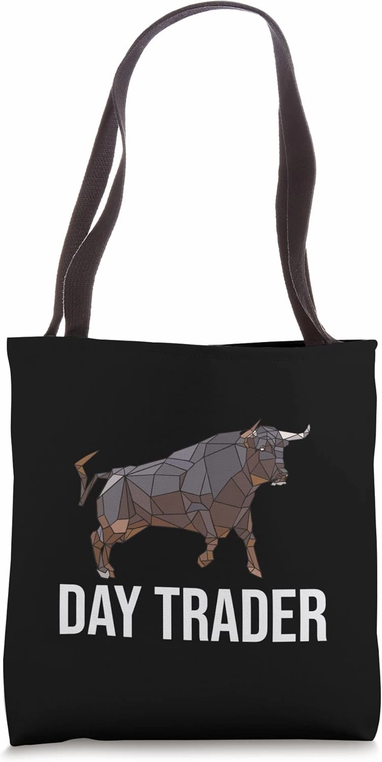 Day Trader Stock Marketer Bull Broker Tote Bag