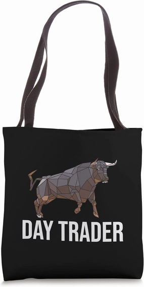 Day Trader Stock Marketer Bull Broker Tote Bag