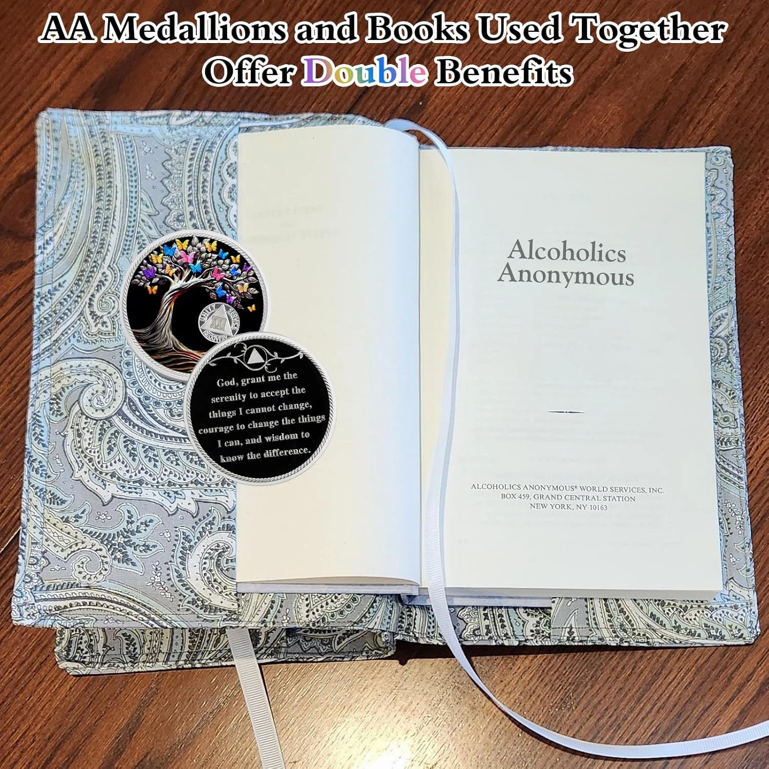 Delicate 21 Year Sobriety Coin - Recovery Butterfly Tree of Life AA Coins - 21 Year NA HA AA Chips and Medallions - 1-62 Years Living Clean Narcotics Alcoholics Anonymous Gifts for Men Women