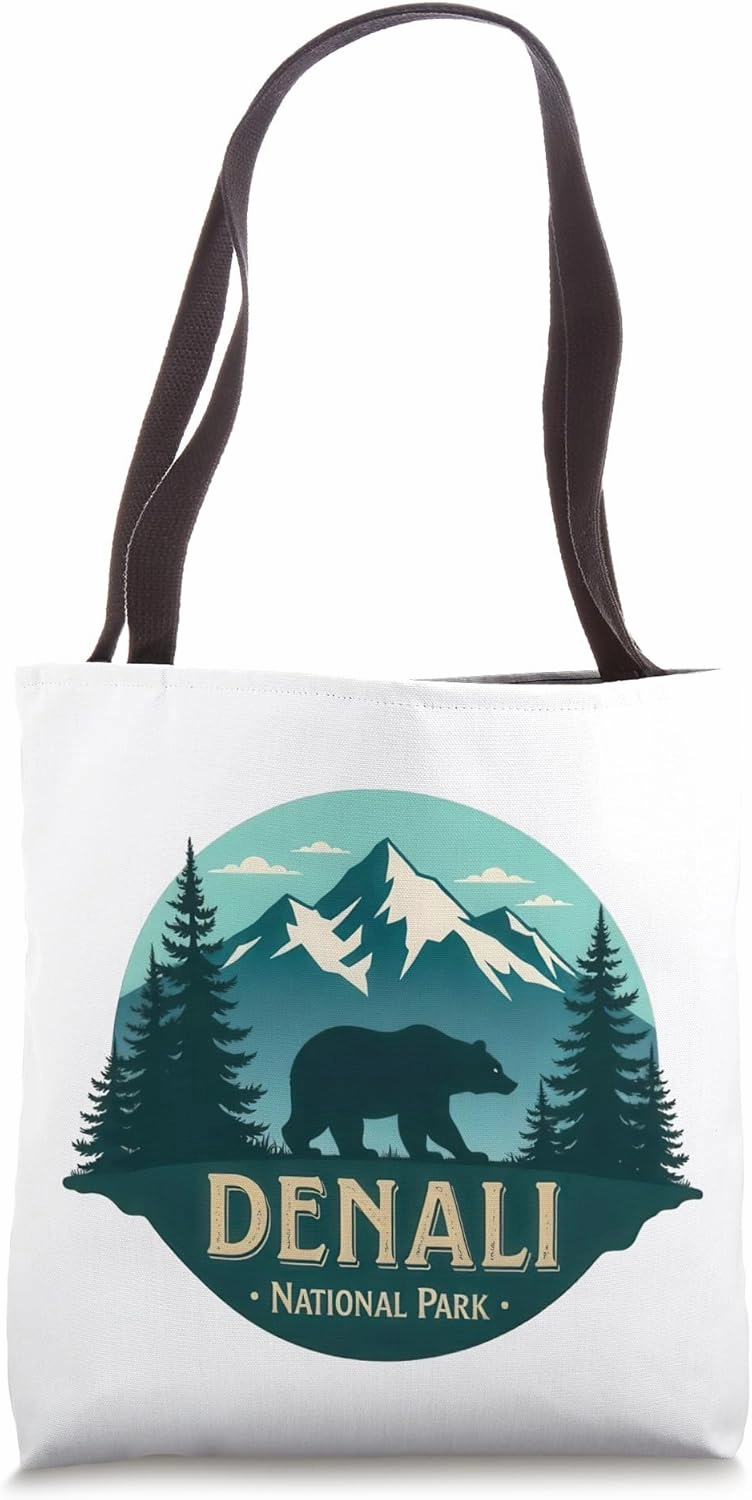 Denali Mountain Peak Elevation Alaska National Park Tote Bag
