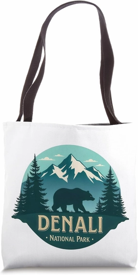 Denali Mountain Peak Elevation Alaska National Park Tote Bag