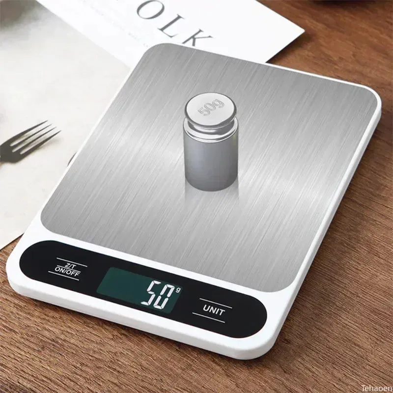 Digital Kitchen Scale 10Kg/1g Weight Scale Usb Food Coffee Scales Smart Electronic Waterproof Digital Scale For Baking and Cook