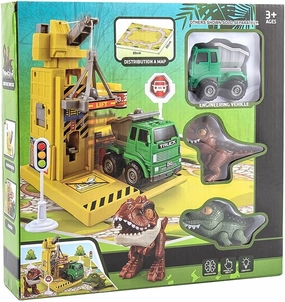 Dinosaurs Parking, with Garage, Carpet and Accessories. Box 38x7x23